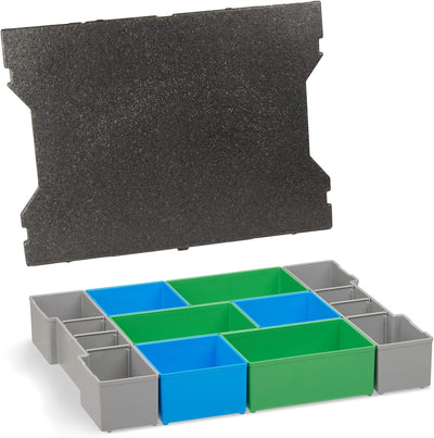 Bosch Sortimo L-box Einlagen | 3er Set Werkzeugkoffer Einlagen für LBoxx Serie G4 inkl. Einsatz A3,