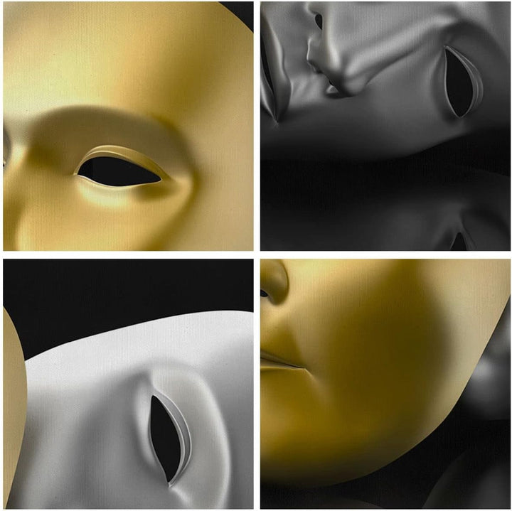 Bilder auf Leinwand Maske Theater Bühne Schauspieler Leinwandbild 70x50cm Wandbilder Dekoration Wohn