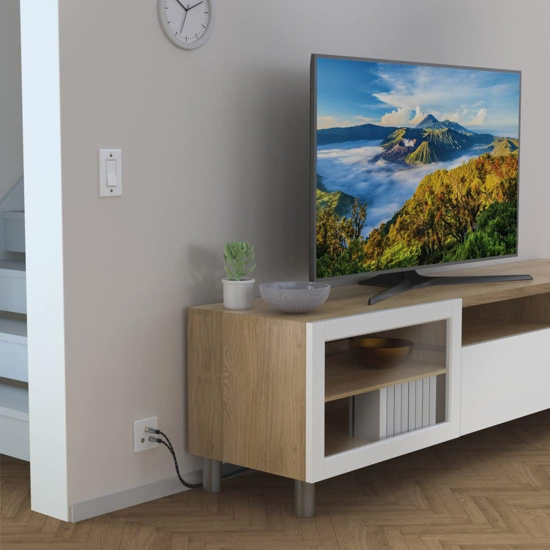 Hama Antennenkabel Koax 10 m lang 120 dB (Koax Stecker - Kupplung, Koaxialkabel HD TV, 8K, zur Verbi