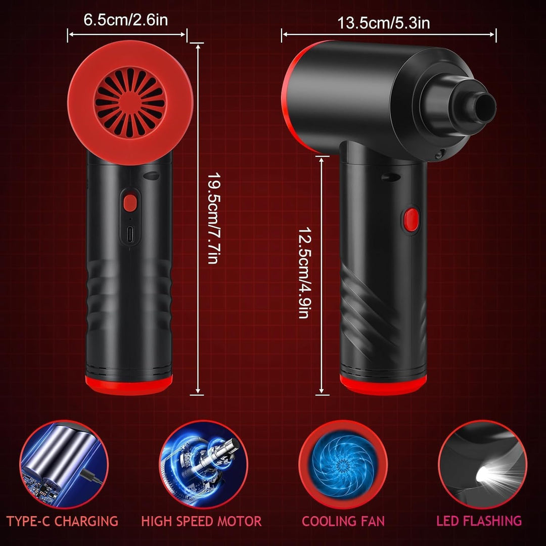Staubgebläse Air Duster Elektrische Druckluft Mini Gebläse, Luftdruckspray für PC Reinigung 3-Gang C