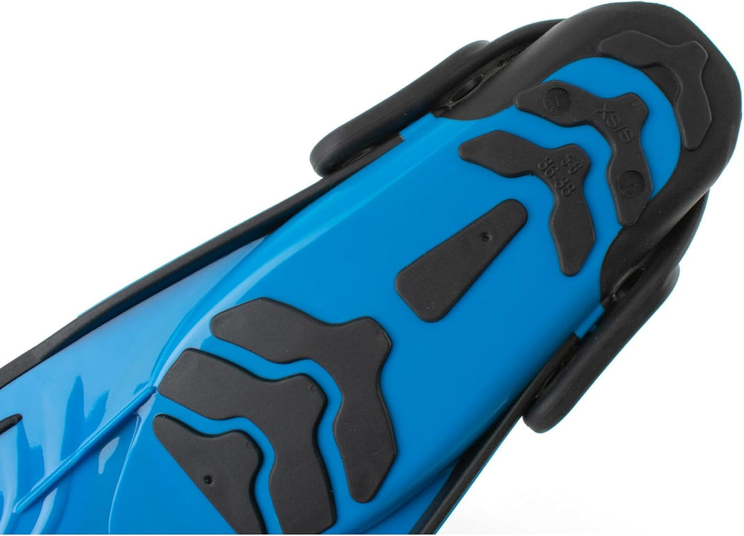 SEAC Vela Oh Kurze Flossen zum Schnorcheln und Schwimmen im Schwimmbad mit verstellbarem Riemen L-XL