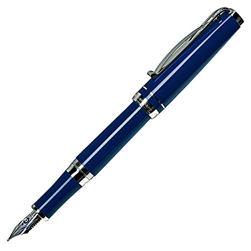 Cleo Skribent Füllhalter Platinum, blau, Feder:mittel (M)