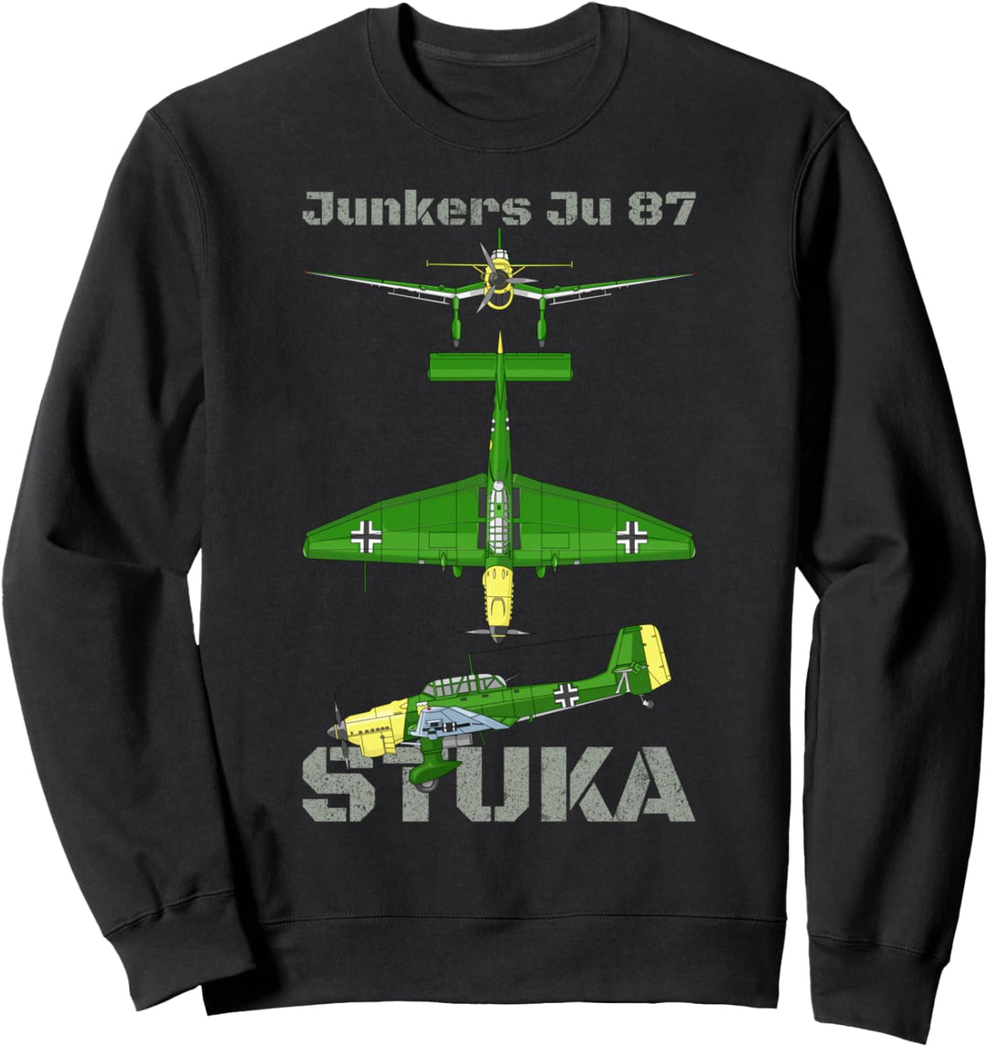 Junkers Ju 87 Stuka Deutsches WW2 Sturzkampfflugzeug Sweatshirt