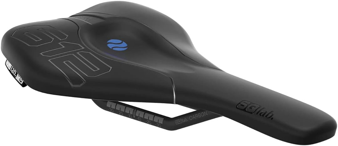 SQlab Sattel 612 Ergowave Carbon Fahrrad 14 cm Schwarz, 14 cm Schwarz