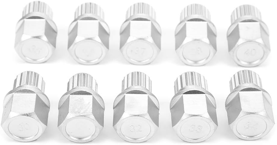 Fydun 10 Stück Radsicherungsmutter-Schlüsselsatz Remover Installation Anti-Theft Kit