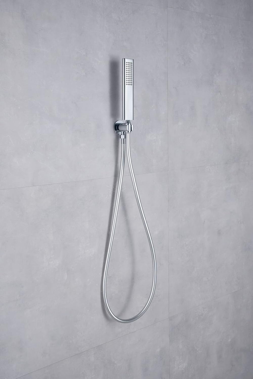 Keymark Wandanschlussbogen mit Brausehalter Chrom, Messing Schlauchanschluss mit Wandbrausehalter, W