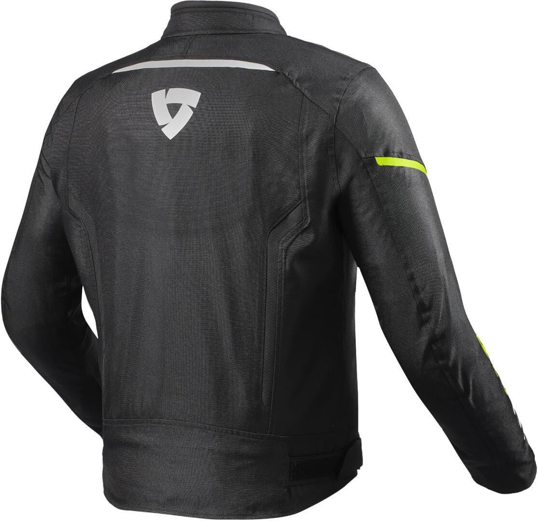 Revit Sprint H20 Motorrad Textiljacke (Black/Neon/Yellow,XL)