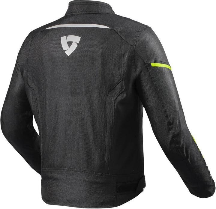 Revit Sprint H20 Motorrad Textiljacke (Black/Neon/Yellow,XL)