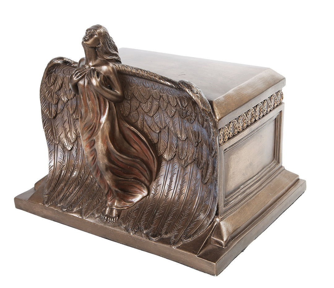 PTC 27,9 cm Rising Angel Urne Bronze Finish Statue Figur