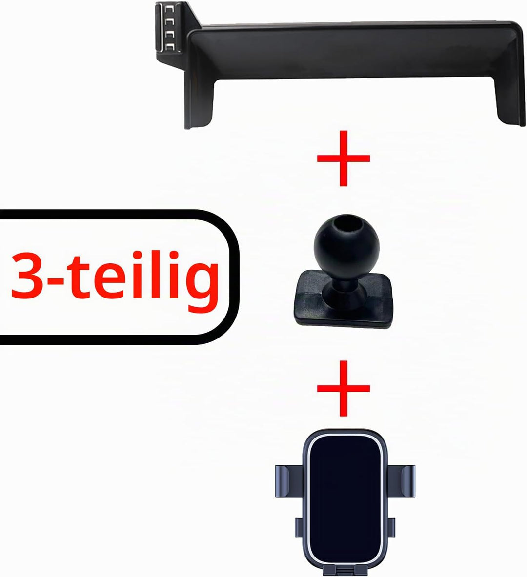 Kfz-Handyhalterung für VW ID.4 2025 ID4 ID 4 (12,9 Zoll, Zubehör + Bildschirm-Navigations-Halterung,