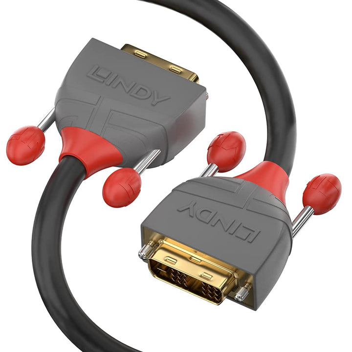 LINDY 36243 25m DVI-D Single Link Kabel, Anthra Line 25m Anthra Line, 25m Anthra Line