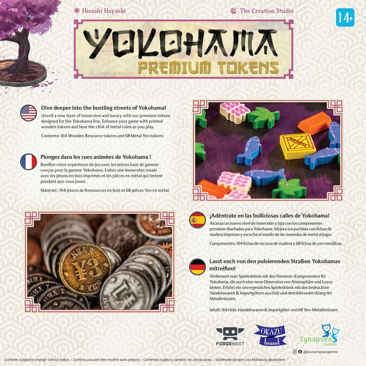 Synapses Games YOK02ML Premium Tokens, Mehrfarbig