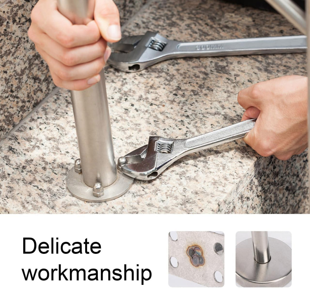 DOITOOL 5 Stück Handlaufhalter, Geländerhalter Edelstahl Handlauf Wandhalter Halterung für Handlauf,