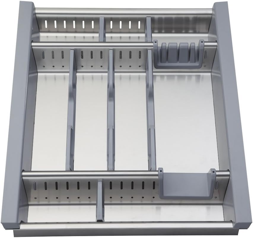 ELLETIPI Flexo R245/S C10-Besteck Auto adattante-Schublade Modul, 45 cm, Edelstahl und Kunststoff, g