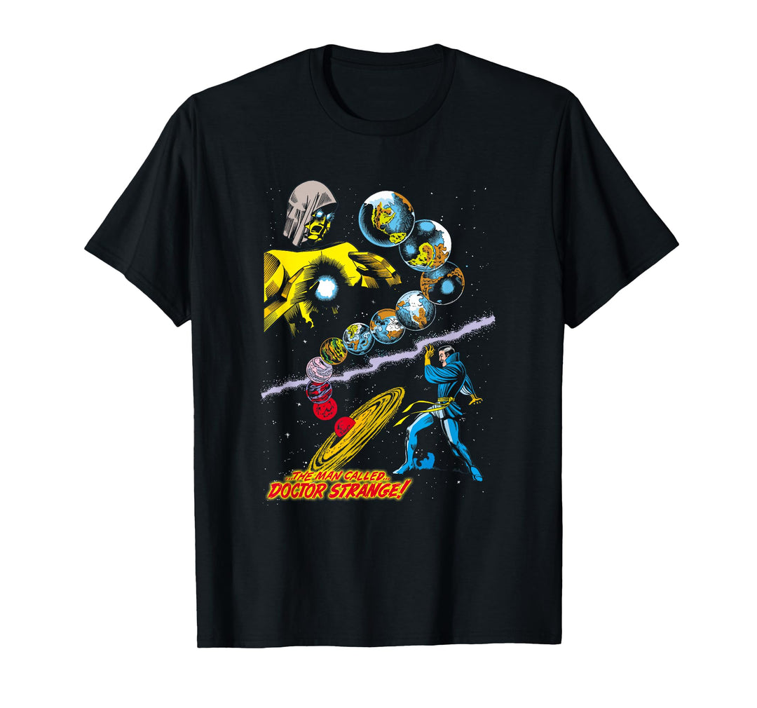 Men's Marvel Doctor Strange Worlds Graphic T-Shirt 3XL Silver