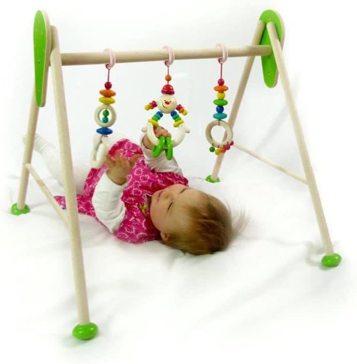 Hess Holzspielzeug 20033 - Spielgerät aus Holz, Serie Michel, für Babys, handgefertigter Spiel-Bogen