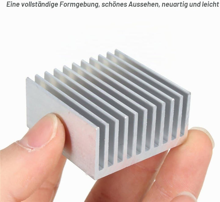 Aluminium-Chipsatz Kühlkörper Kühlkörper Kühlkörper Kühlflosse Silber für CPU LED Power Active Kompo