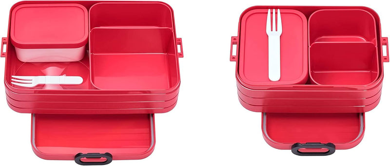 Mepal 2-tlg Limited Edition Bento-Lunchboxen Set Klein/Gross Take A – Brotdose mit Fächern, geeignet
