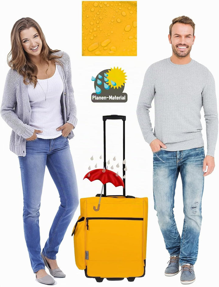 Alessandro Einkaufsroller Shoppingtrolley Einkaufstrolley (12893 LKW-Plane Yellow),