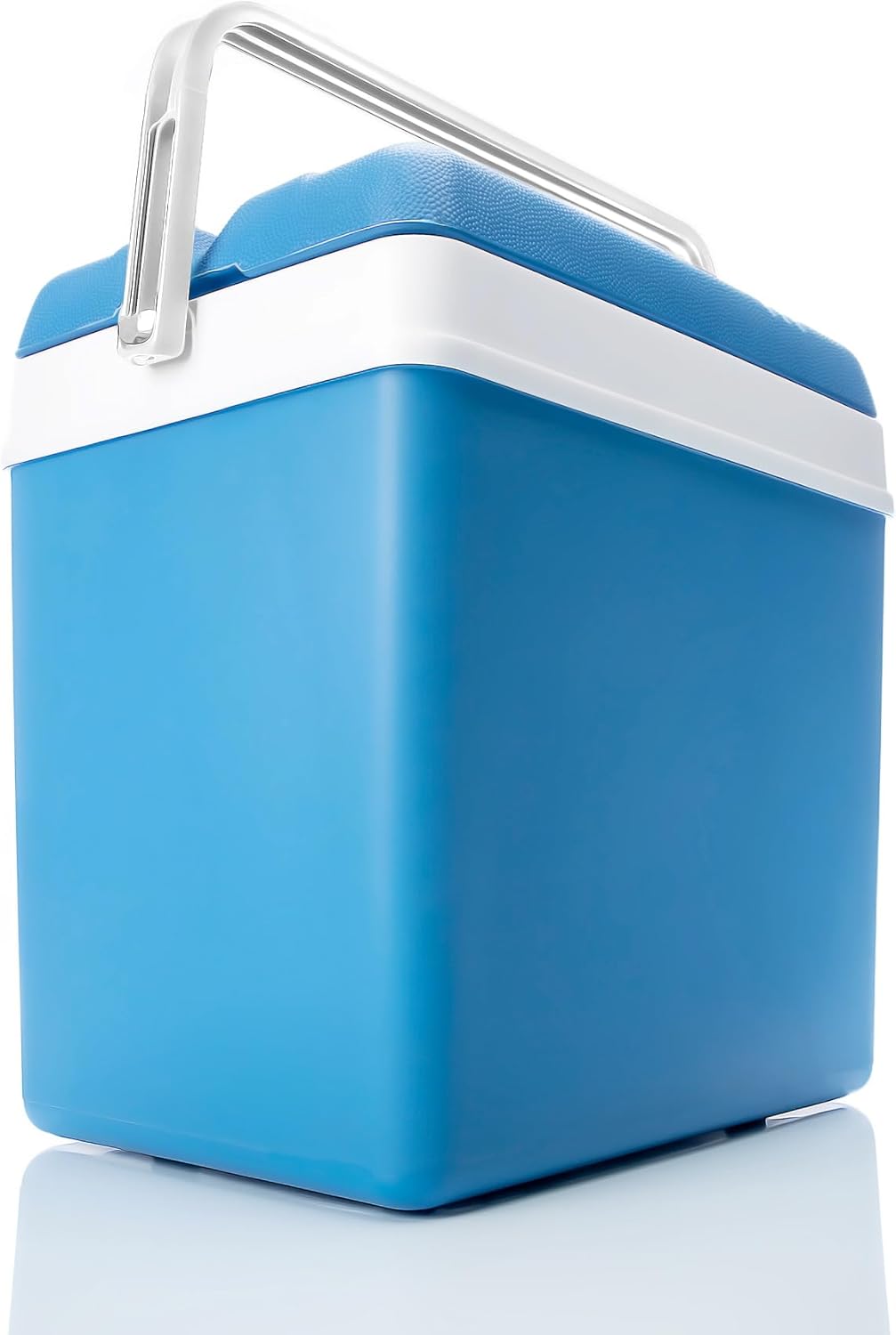 BigDean Kühlbox 24 Liter blau/weiss - Isolierbox mit bis zu 11 Std. Kühlung - Thermobox aus Kunststo
