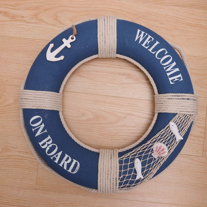 Holibanna Rettungsring zur Wanddekoration, Rettungsring, Schaumstoff, Handwerk, mediterraner Stil Bl