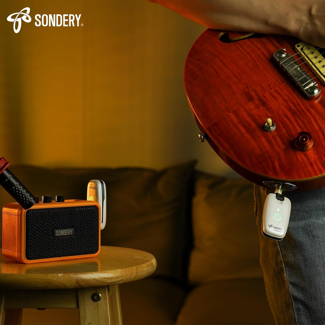 Sondery Drahtloses Gitarren-System: Sender und Empfänger, kompatibel mit mehreren Instrumenten: Gita