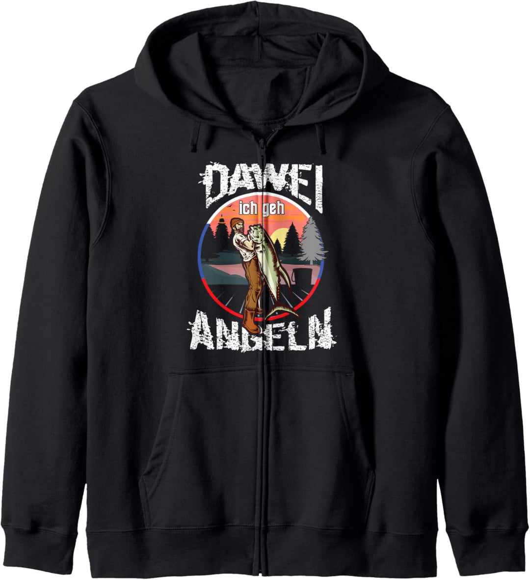 Mir Reichts Ich Geh Angeln Dawei Russisch Fischen Angler Kapuzenjacke