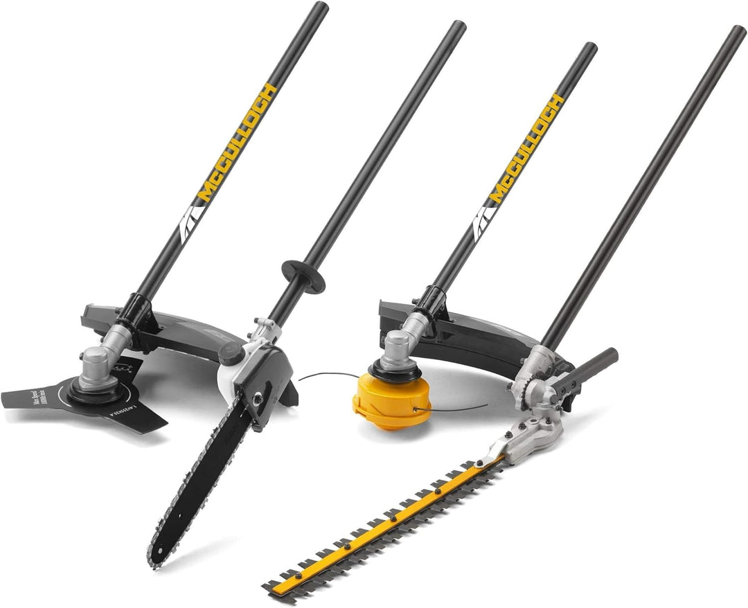 McCulloch Freischneider B33 PS + ( 4-in-1): Gartenpflege-Set mit 25,5 cm Arbeitsbreite, geteiltes Fü