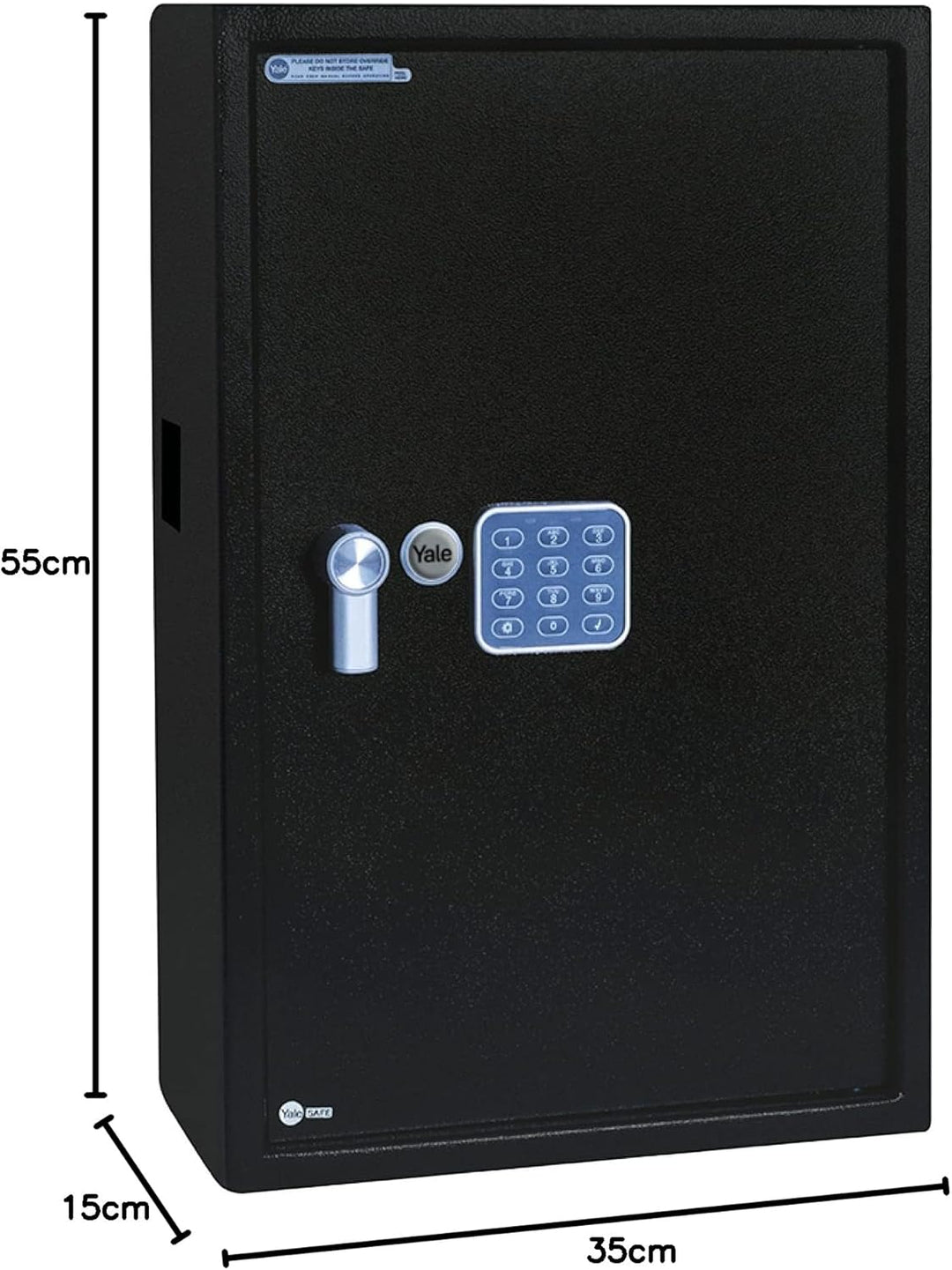 Yale - Elektronischer Schlüsseltresor - 100 Haken - YKB/550/DB1 - Standardsicherheit - Schwarz Elekt