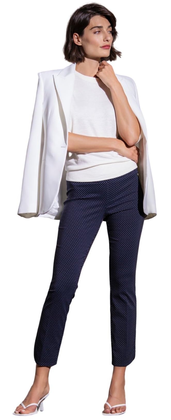Stehmann, Ina14 Schlupfhose mit breitem Formbund und seitlich abgerundeten Schlitz. 36 Marine, 36 Ma