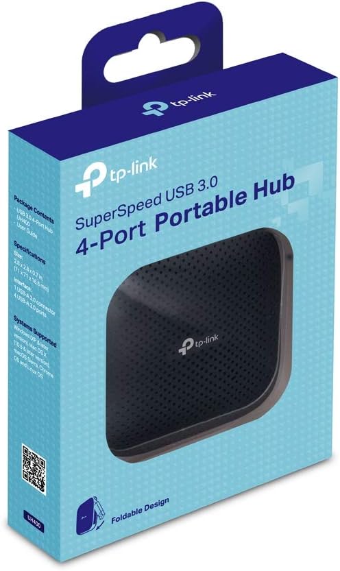 TP-Link UH400 4-Port USB 3.0 Hub, USB Verteiler 5Gbps, USB Mehrfachstecker für MacBook, iMac, Surfac