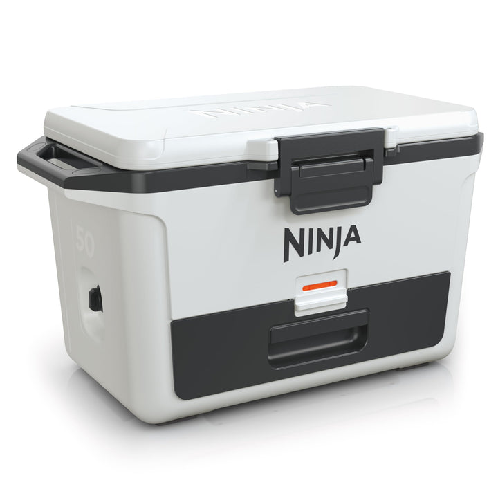 Ninja FrostVault Hard Cooler 47L, Premium isolierte Kühlbox, hält Eis bis zu 6 Tage, integrierte Tro