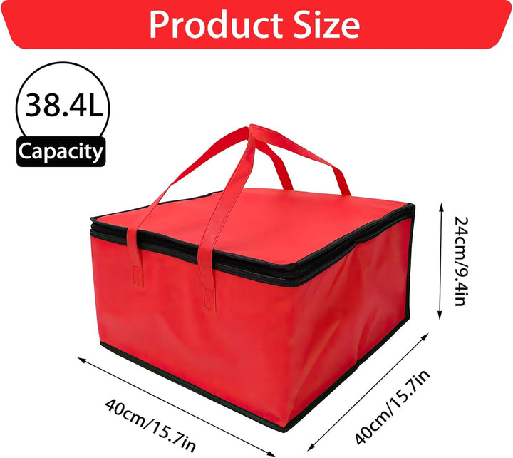 Kühltasche Gross 40 x 40 x 24 cm, Kühltasche für Torten, Bbierkasten, Lebensmittellieferung, Isolier