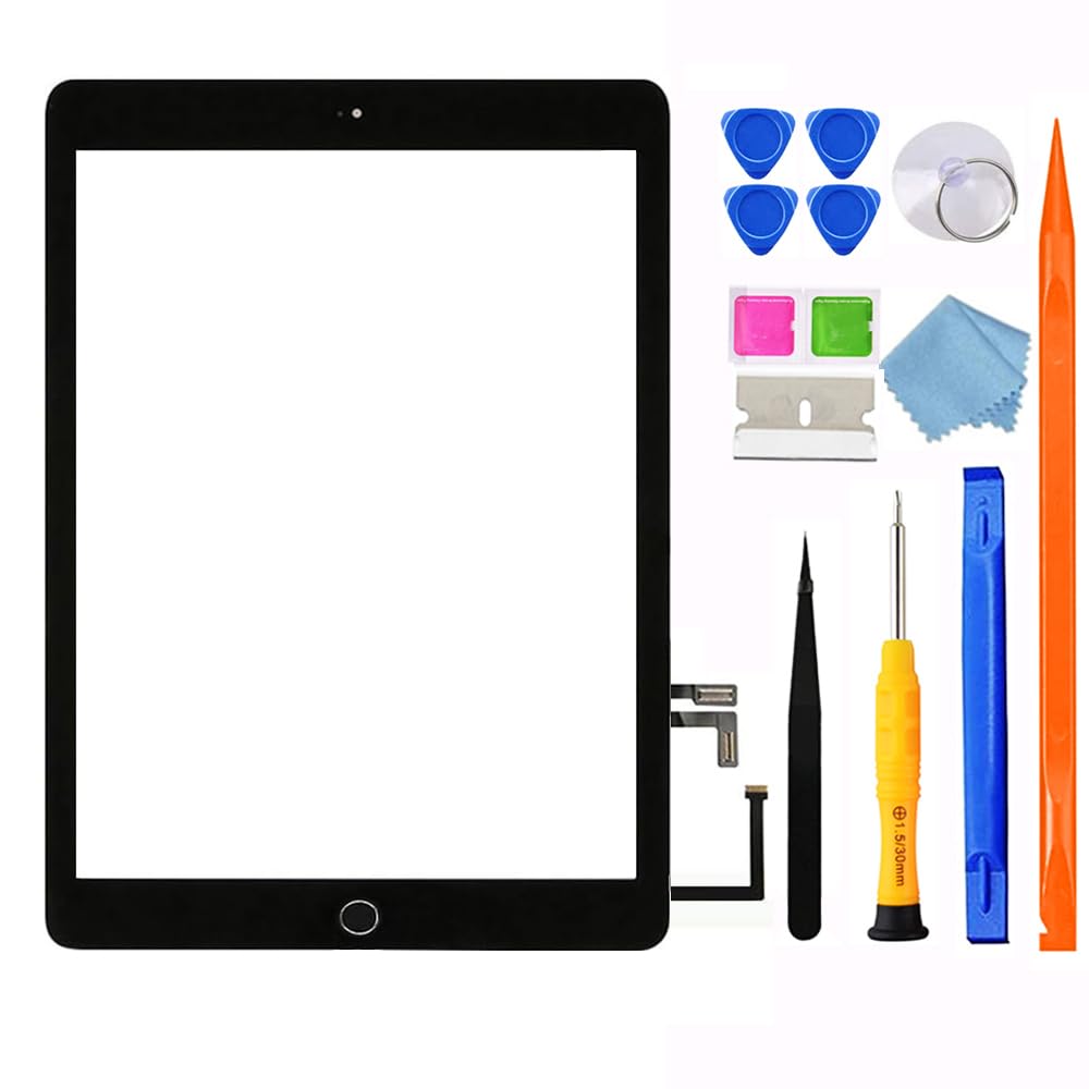JPUNG Digitizer für iPad 5 Ersatz Bildschirm 9.7 Inch 2017, Only für 5.Generation Touchscreen Displa