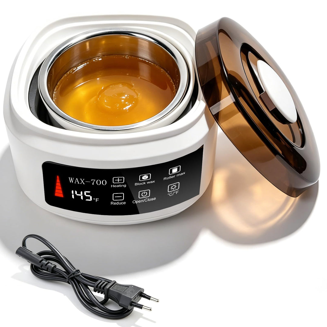 Wachswärmer, 500 ml Wachserhitzer Automatische Temperaturregelung, Haarentfernungs-Wachsschmelzmasch