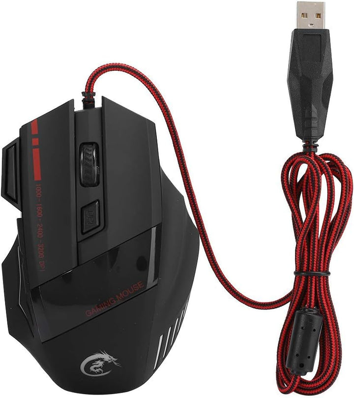 Hintergrundbeleuchtung Einhand Gaming Tastatur und Maus Kombination, 35 Tasten LED Hintergrundbeleuc