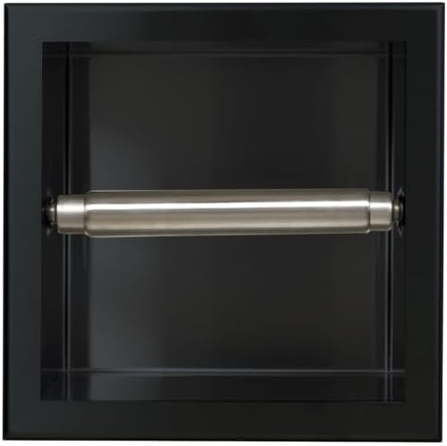 Badland Unterputz Wandnische WC Toilettenpapierhalter Wall Box Paper 1 Schwarz Wandmontage Klopapier