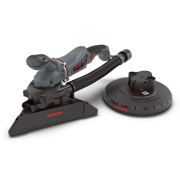 MENZER Trockenbauschleifer TSW 225 mit Wechselkopfsystem inkl. Schleifscheiben-Set, Schleifer