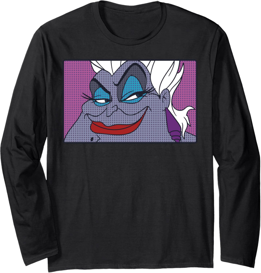 Disney Villains Ursula Comic Panel Portrait Langarmshirt