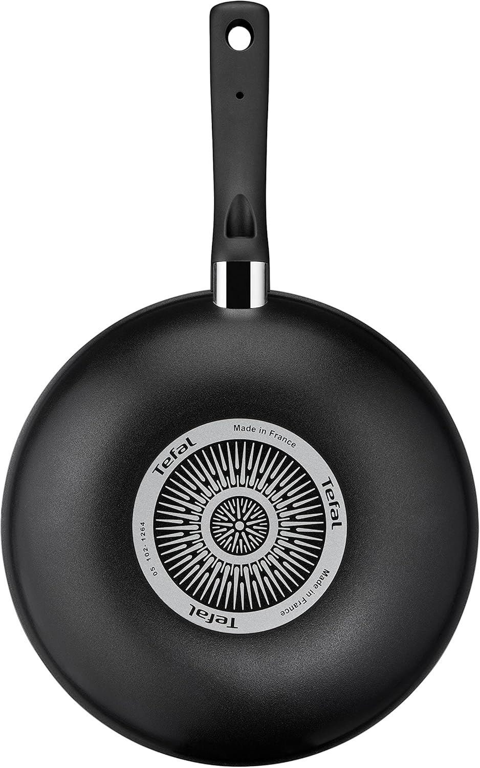 Tefal C38819 Hard Titanium Essential Wokpfanne 28 cm | Antihaftversiegelung mit Titanpartikeln | The