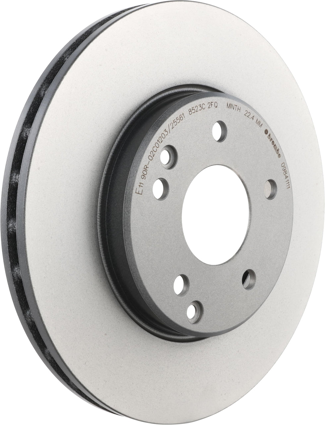 Brembo 09.8411.11 Vordere Bremsscheibe mit UV Lackierung, Anzahl 2 Single, Single