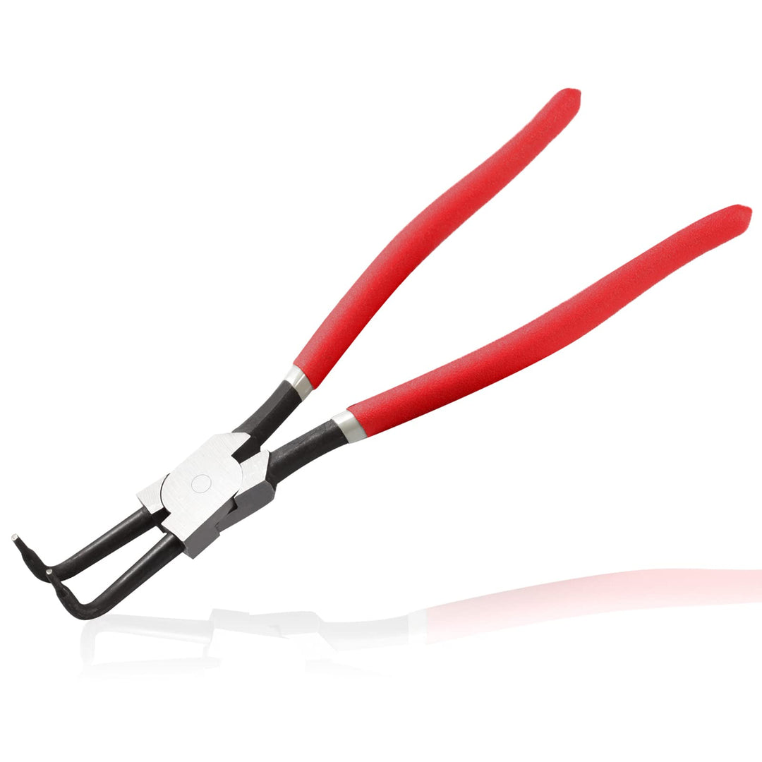 LEONTOOL Sprengringzange, 33 cm, robuste Innen-Sicherungsringzange, gebogene Backenspitze, Durchmess