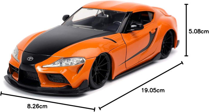 Jada Toys Fast & Furious F9 1:24 2020 Toyota Supra Die-cast Car, Toys for Kids and Adults