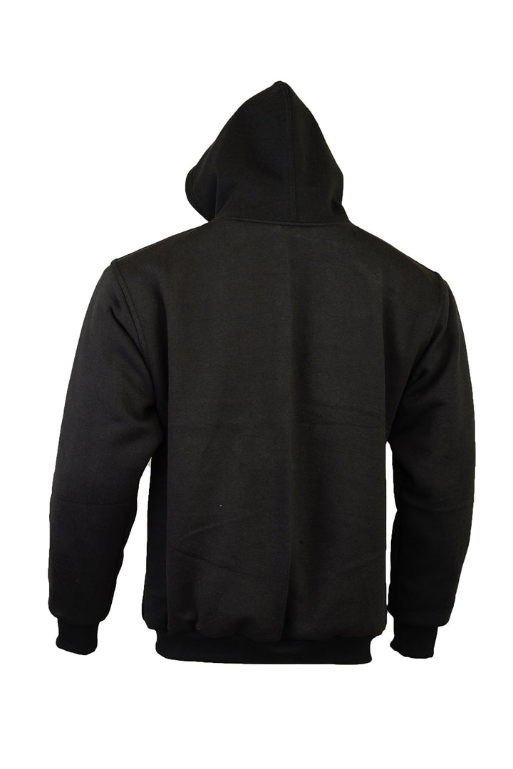 Bikers Gear Australia Pullover met kap/hoodie voor motorfietsers - 100% kevlar - beschermers- zwart