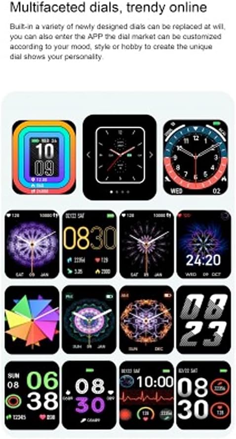 DCU TECNOLOGIC | Moderne Smartwatch | Smartwatch-Anrufe | Benachrichtigungen Apps und Anrufe | 8 Spo