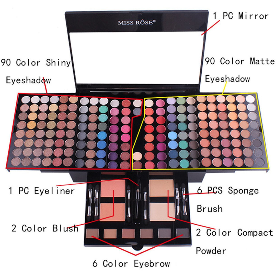 FantasyDay Make-up Geschenkset Multifunktions Kosmetik Makeup Paletten mit Lidschatten Palette, Lipp