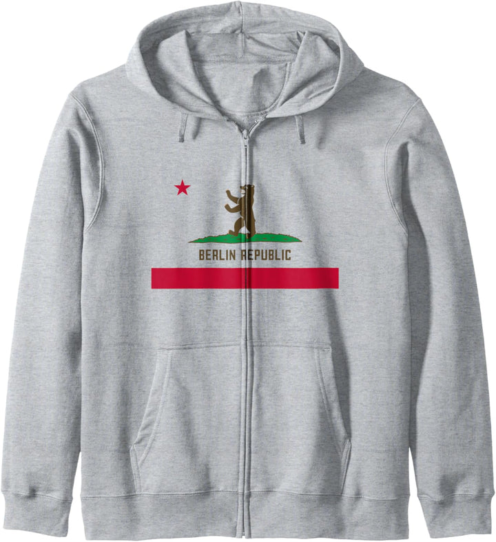 Berlin California Kalifornien Berliner Bär Germany Kapuzenjacke