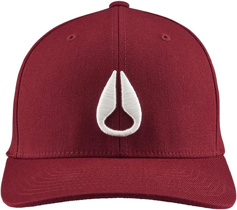 NIXON Herren Deep Down Ff Athletic Fit Hut S Burgunderrot / Weiss, S Burgunderrot / Weiß