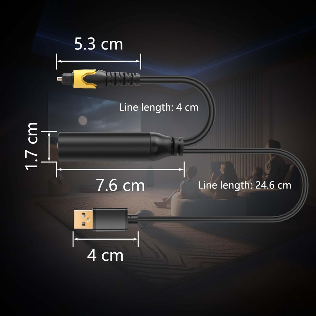 CERRXIAN Digitales optisches Koaxialkabel Spdif auf Analog AUX 3,5 mm Spdif auf Buchse 3,5 mm optisc