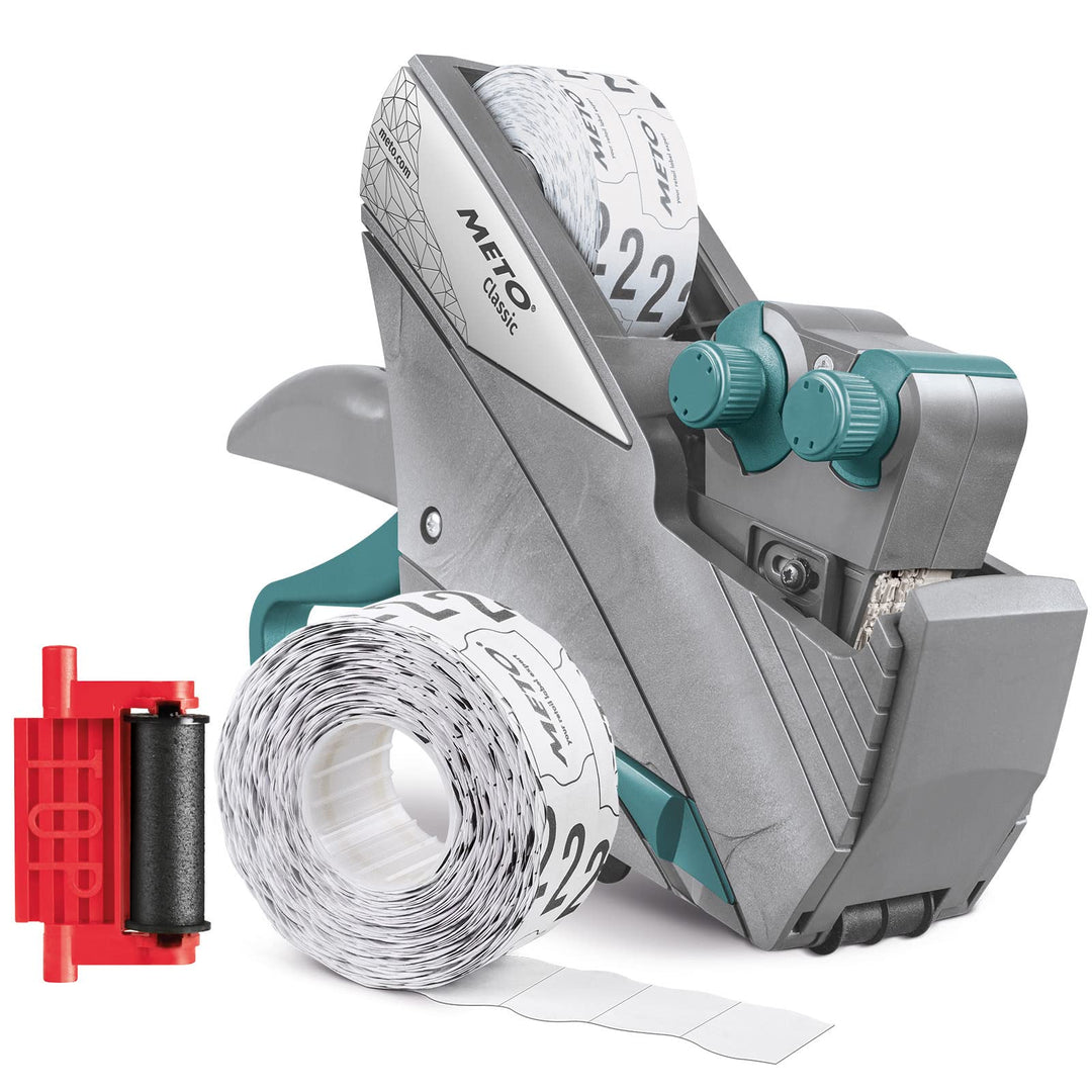 Meto Original Classic XL Giant Preisauszeichner Set – Preis, Rabatt (2-zeilig, 18-stellig für 29 x 2